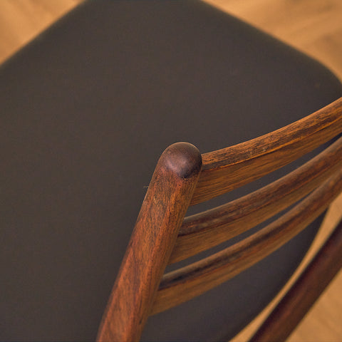 Danish set of 10 dining chairs in Santos rosewood