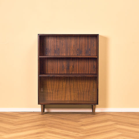 Santos Rosewood Bookshelf with Glass Doors