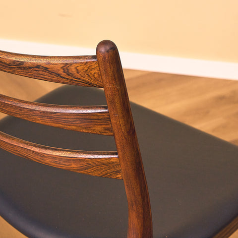 Danish set of 10 dining chairs in Santos rosewood