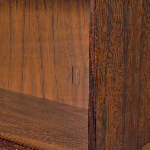 Santos Rosewood Bookshelf with Glass Doors