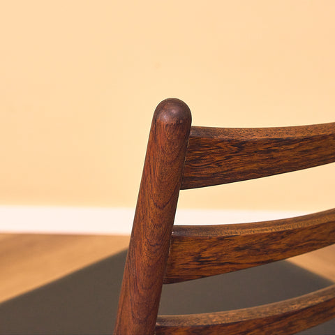 Danish set of 10 dining chairs in Santos rosewood