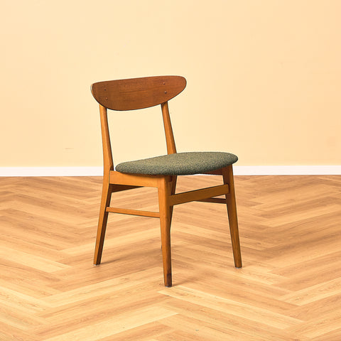 Dining chairs in teak & beech by Farstrup, model 210