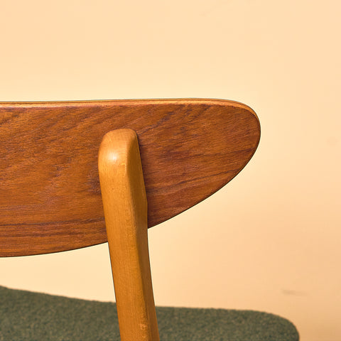 Dining chairs in teak & beech by Farstrup, model 210