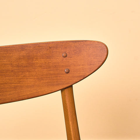 Dining chairs in teak & beech by Farstrup, model 210