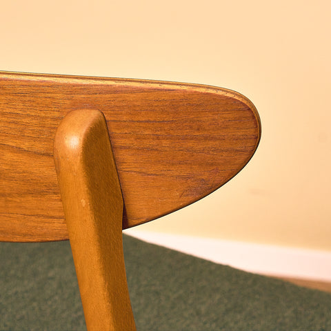 Dining chairs in teak & beech by Farstrup, model 210