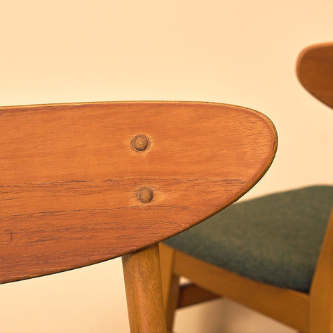 Dining chairs in teak & beech by Farstrup, model 210