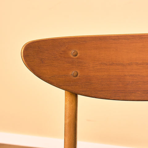 Dining chairs in teak & beech by Farstrup, model 210