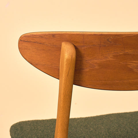 Dining chairs in teak & beech by Farstrup, model 210
