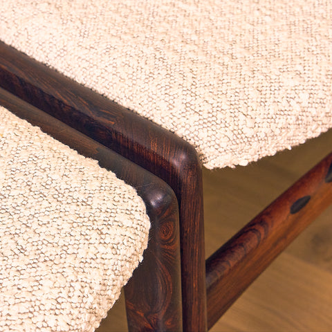 Danish dining chairs in Santos rosewood by Erik Buch for Anderstrup Møbelfabrik, model 89