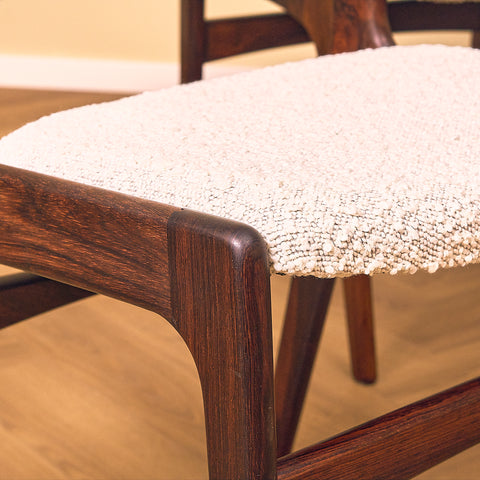 Danish dining chairs in Santos rosewood by Erik Buch for Anderstrup Møbelfabrik, model 89