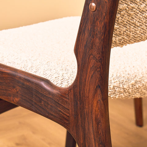 Danish dining chairs in Santos rosewood by Erik Buch for Anderstrup Møbelfabrik, model 89