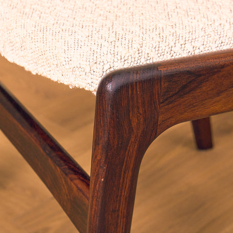 Danish dining chairs in Santos rosewood by Erik Buch for Anderstrup Møbelfabrik, model 89