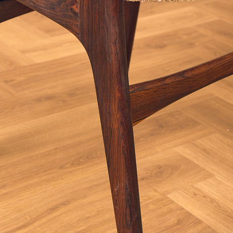 Danish dining chairs in Santos rosewood by Erik Buch for Anderstrup Møbelfabrik, model 89