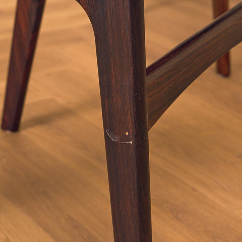Danish dining chairs in Santos rosewood by Erik Buch for Anderstrup Møbelfabrik, model 89