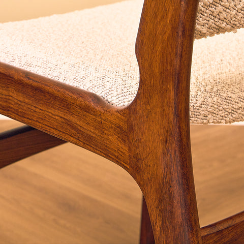 Danish dining chairs in Santos rosewood by Erik Buch for Anderstrup Møbelfabrik, model 89
