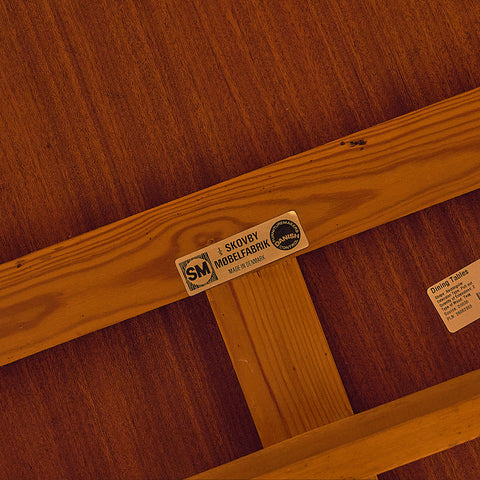 Danish dining table in teak by Skovby