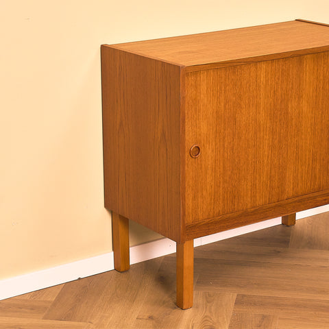 Teak Cabinet with Sliding Doors