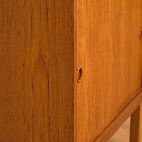 Teak Cabinet with Sliding Doors