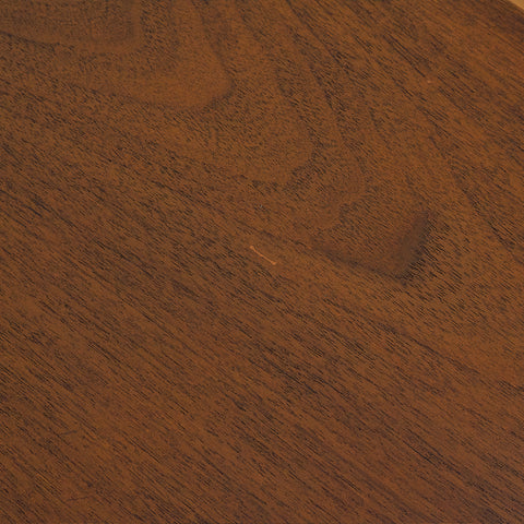 Danish dining table in teak and walnut