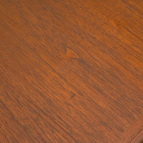 Danish dining table in teak and walnut