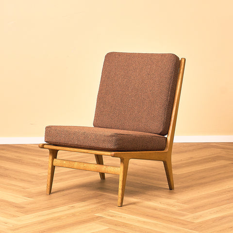 Swedish armchair in oak by Karl Erik Ekselius