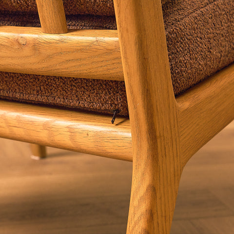 Swedish armchair in oak by Karl Erik Ekselius