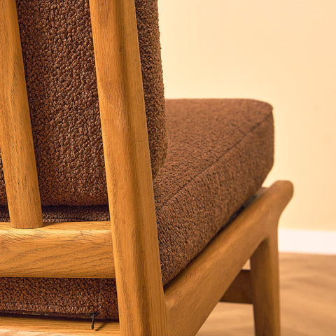 Swedish armchair in oak by Karl Erik Ekselius