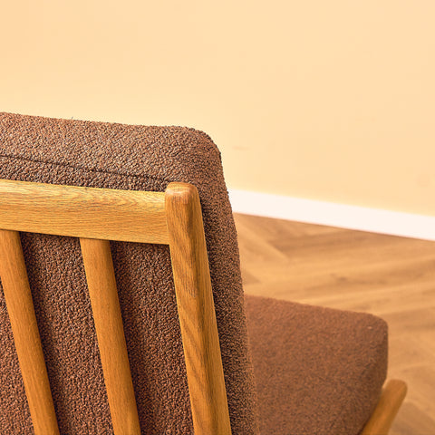 Swedish armchair in oak by Karl Erik Ekselius