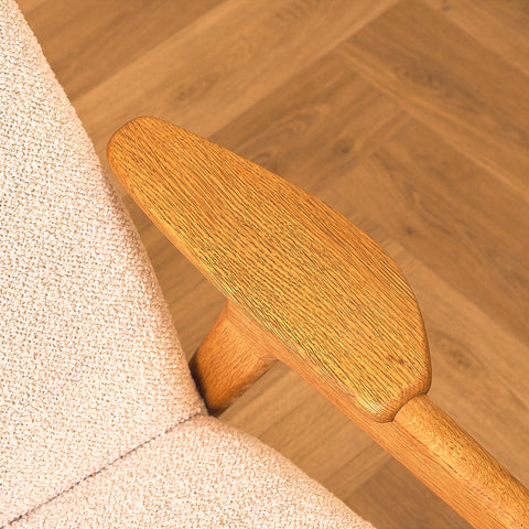Swedish armchairs in oak model 'Ruster' by Yngve Ekström for Swedese