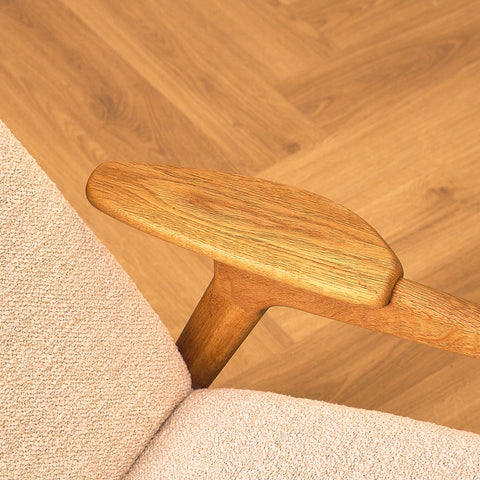 Swedish armchairs in oak model 'Ruster' by Yngve Ekström for Swedese
