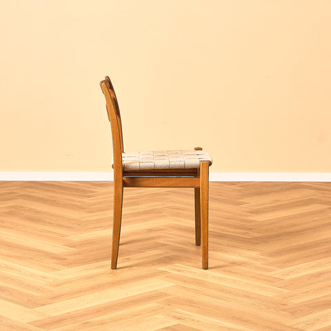 Swedish dining chairs in oak, model 'Kaj' by Vidar Malmsten