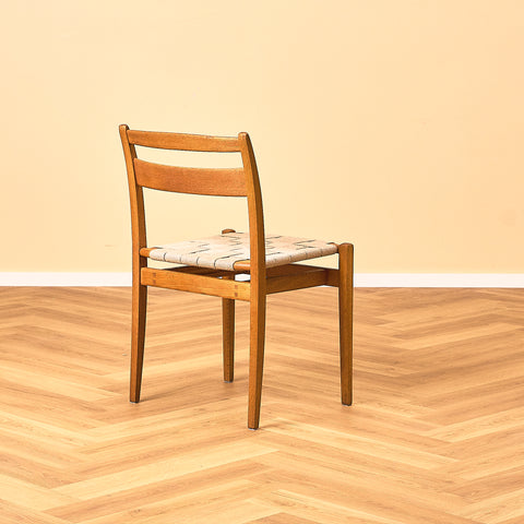 Swedish dining chairs in oak, model 'Kaj' by Vidar Malmsten
