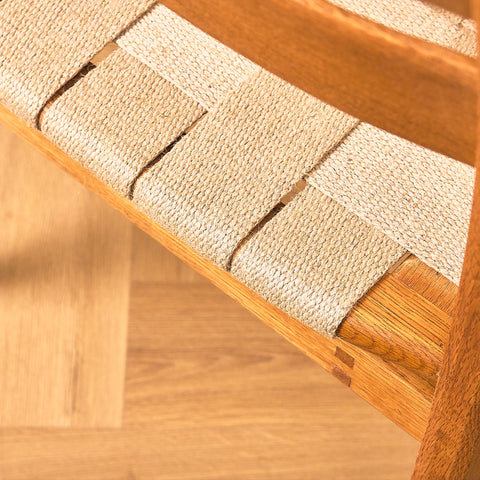 Swedish dining chairs in oak, model 'Kaj' by Vidar Malmsten