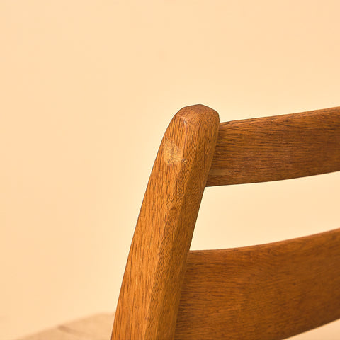 Swedish dining chairs in oak, model 'Kaj' by Vidar Malmsten