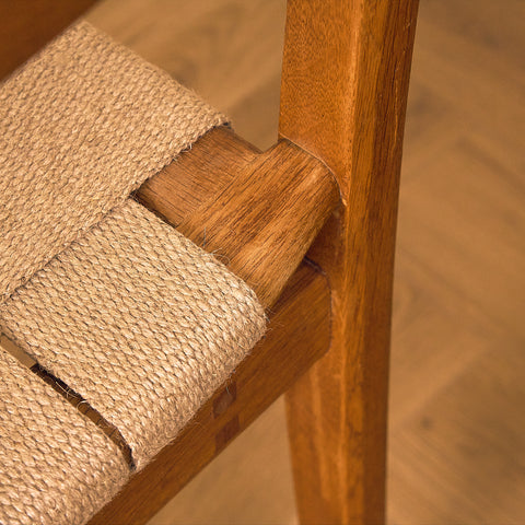 Swedish dining chairs in oak, model 'Kaj' by Vidar Malmsten