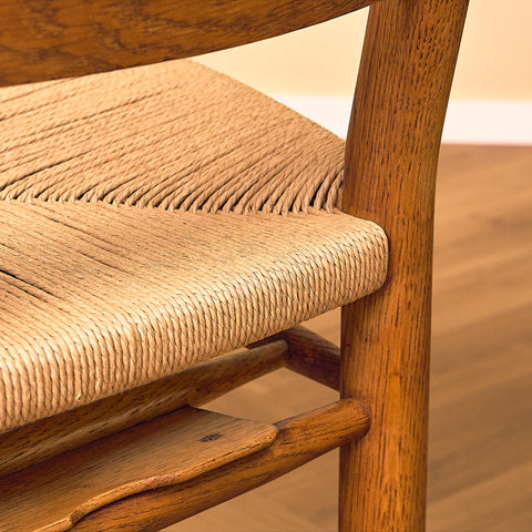 Danish dining chairs in solid oak by Viggo Hardie-Fischer for Sorø Stolefabrik