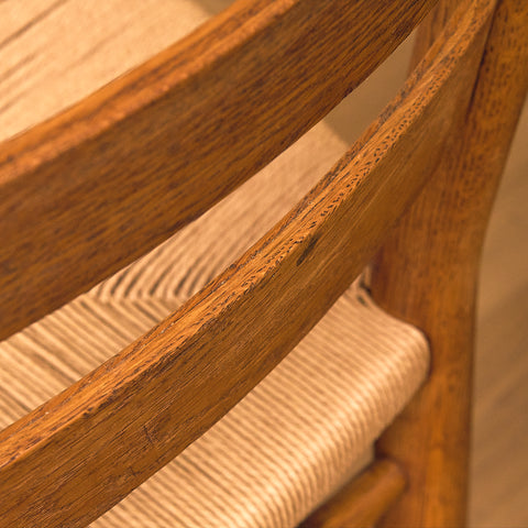 Danish dining chairs in solid oak by Viggo Hardie-Fischer for Sorø Stolefabrik