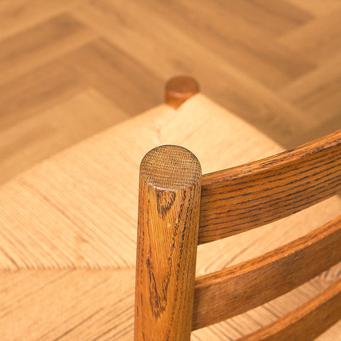 Danish dining chairs in solid oak by Viggo Hardie-Fischer for Sorø Stolefabrik