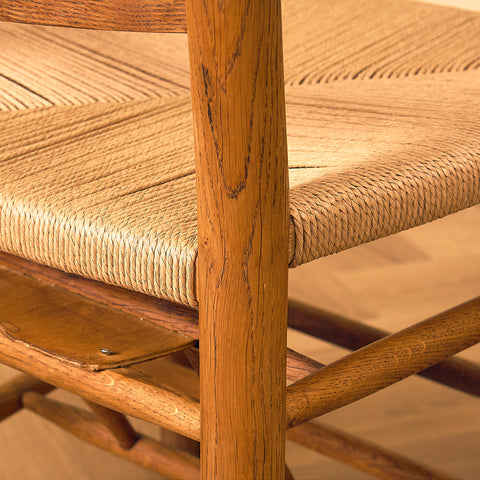 Danish dining chairs in solid oak by Viggo Hardie-Fischer for Sorø Stolefabrik
