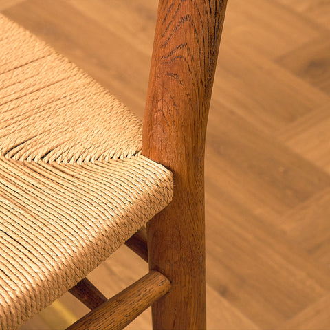 Danish dining chairs in solid oak by Viggo Hardie-Fischer for Sorø Stolefabrik