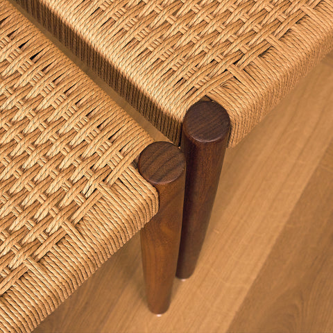 Danish dining chairs in teak and walnut by Poul Volther for Frem Røjle