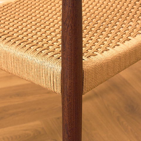 Danish dining chairs in teak and walnut by Poul Volther for Frem Røjle