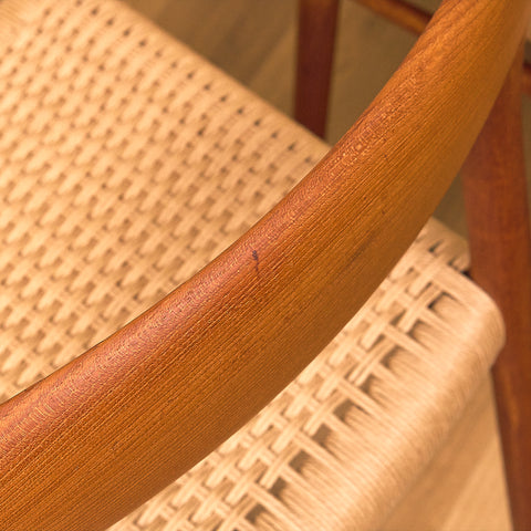 Danish dining chairs in solid teak by Niels Otto Møller for J.L. Møllers, model 75