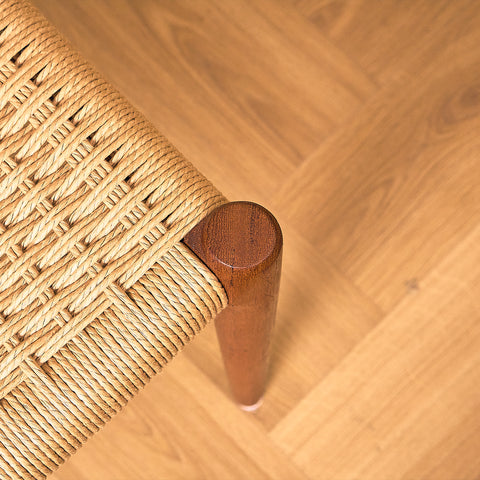 Danish dining chairs in solid teak by Niels Otto Møller for J.L. Møllers, model 75