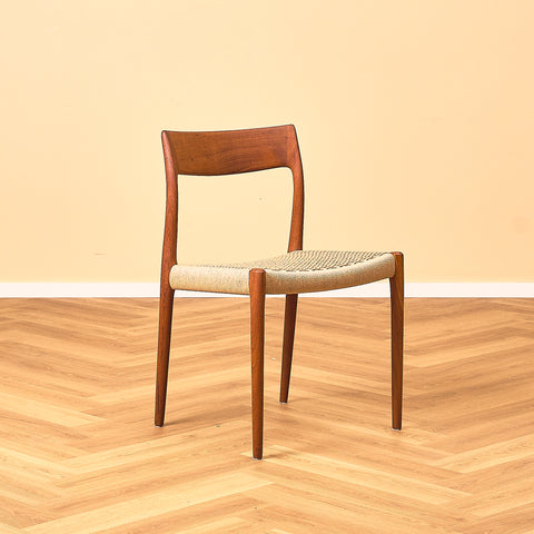 Danish dining chairs 'model 77' in teak by Niels Otto Møller for J.L. Møllers Møbelfabrik