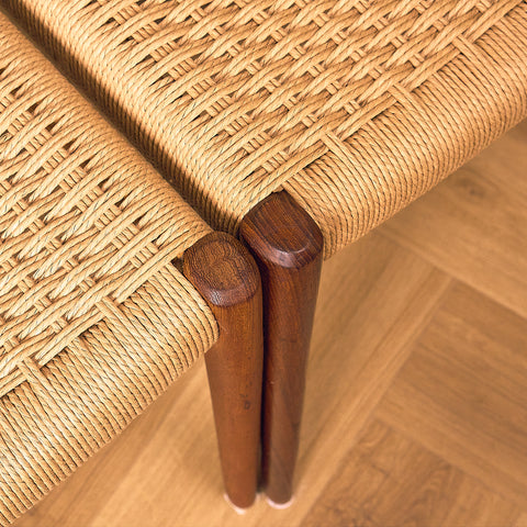 Danish dining chairs 'model 77' in teak by Niels Otto Møller for J.L. Møllers Møbelfabrik