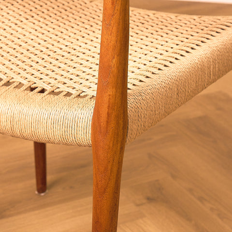 Danish dining chairs 'model 77' in teak by Niels Otto Møller for J.L. Møllers Møbelfabrik