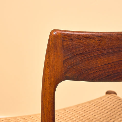 Danish dining chairs 'model 77' in teak by Niels Otto Møller for J.L. Møllers Møbelfabrik