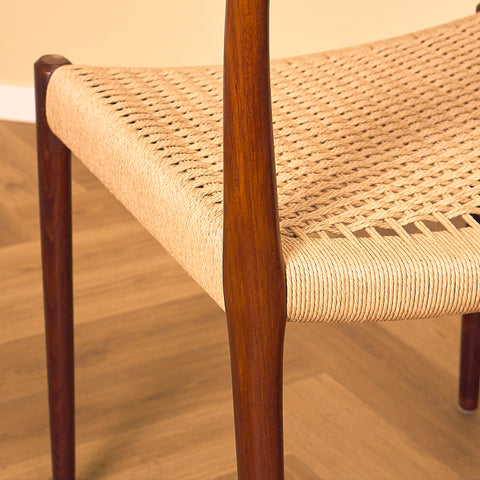 Danish dining chairs 'model 77' in teak by Niels Otto Møller for J.L. Møllers Møbelfabrik