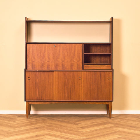 Bräntorps Teak Bookshelf with Writing Flap